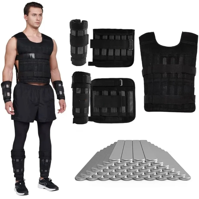 Crossfit Weight Vest - 20kg Adjustable Weight Training Suit Empty