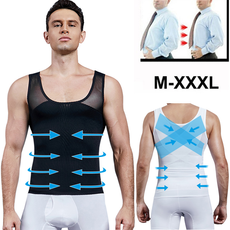 Men Shapewear Chest Compressio - Crossfit Weight Vest recension och pris