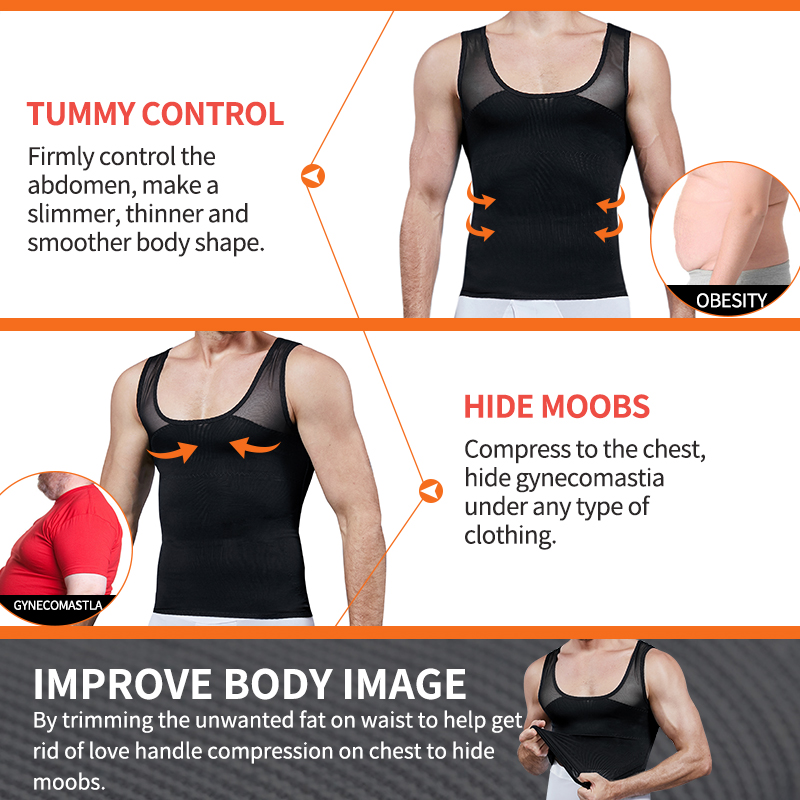 Men Shapewear Chest Compressio - Crossfit Weight Vest recension och pris