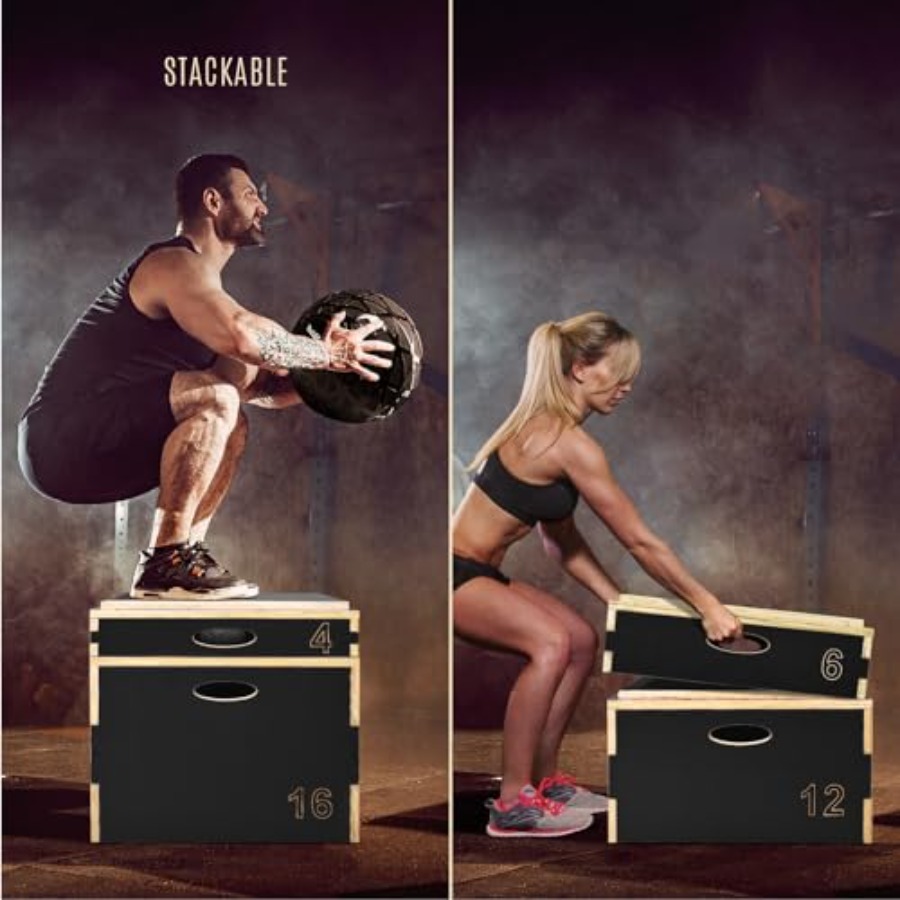 3 in 1 Wooden Plyo Box for Jum - Box Jump Plyo recension och pris