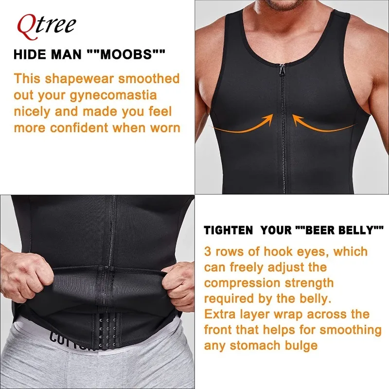Qtree Men's Slimming Sauna Tan - Crossfit Weight Vest recension och pris