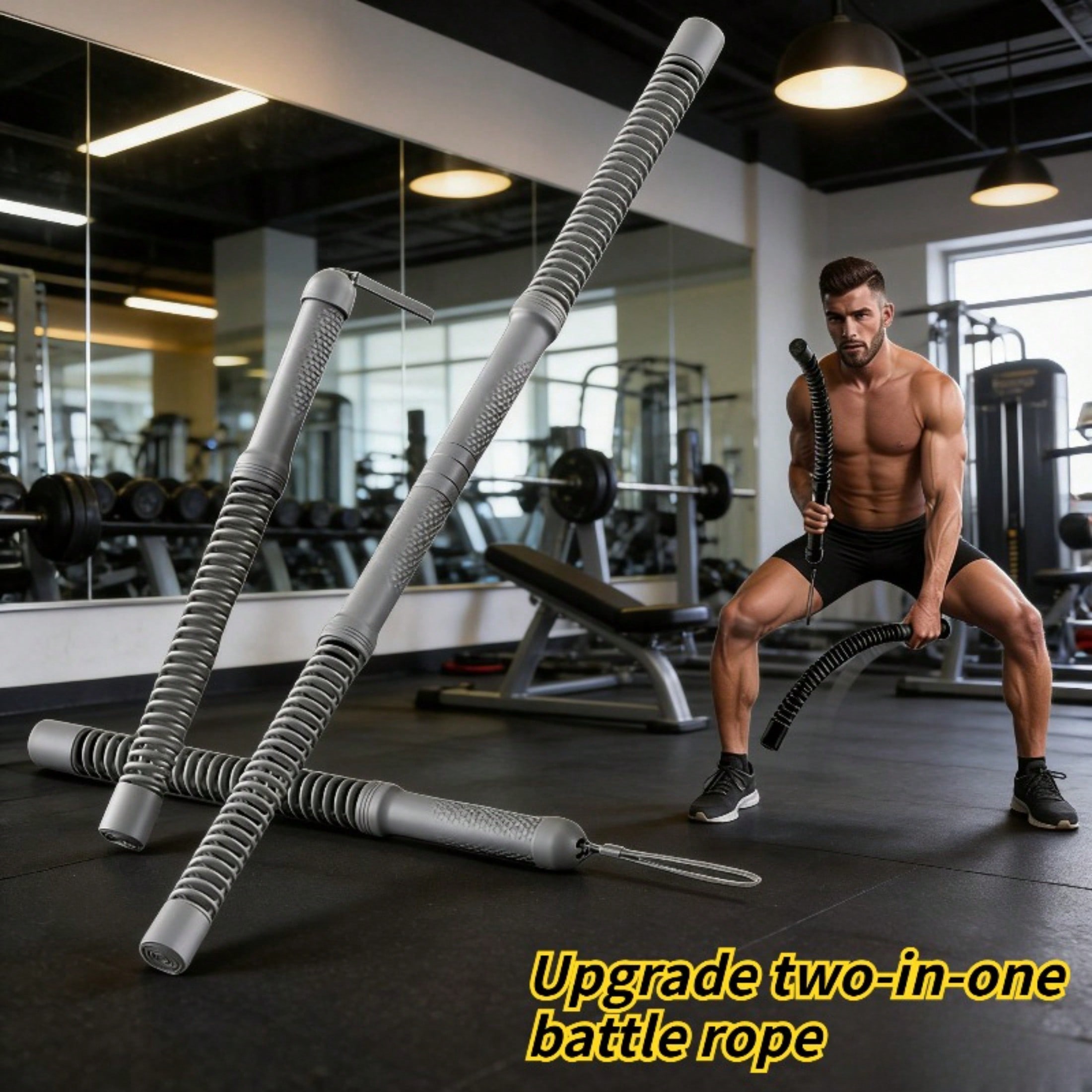2-in-1 Upgraded Cordless Battl - Crossfit Training recension och pris